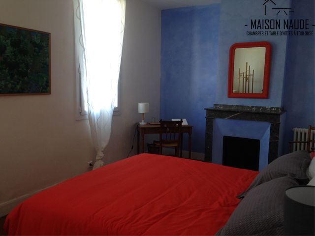 chambre pastel Maison d'hôtes rustique à Toulouse