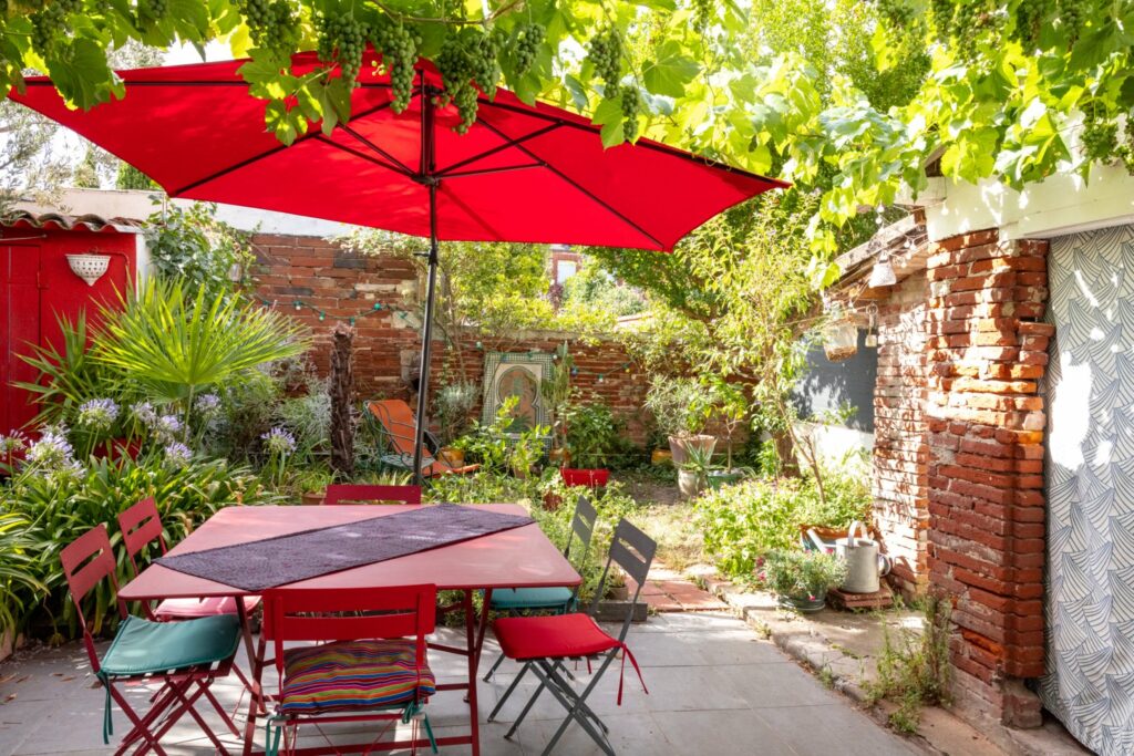 Jardin intimiste à Toulouse maison naude