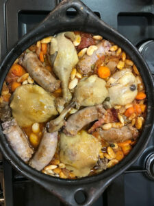 cuisine sud ouest cassoulet toulousain table d'hôte occitanie